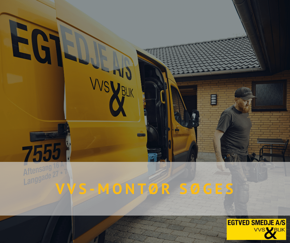Vi søger en dygtig kollega til snarlig tiltrædelse i en fast stilling som VVS-montør / VVS- og Energispecialist.